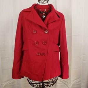Womens Guess wool Blend Double Breasted Peacoat